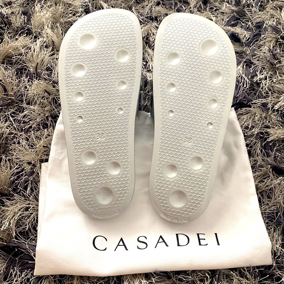 Casadei Crystal-Embellished Pool Slides Size 38IT or 8US - Picture 4 of 13